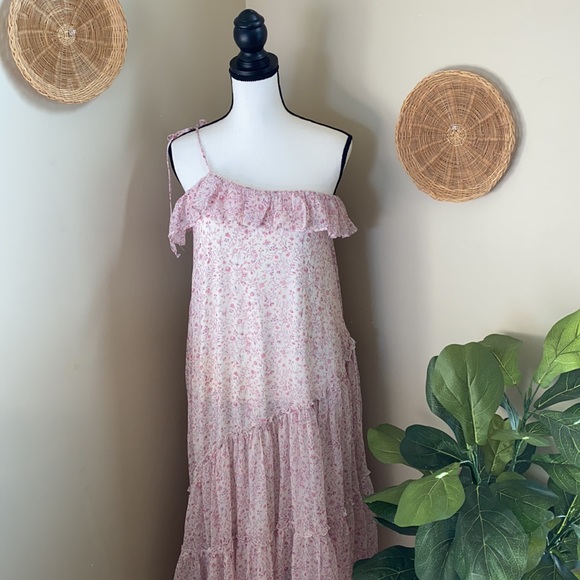 American Eagle Studio One Shoulder Maxi Dress - Picture 1 of 11